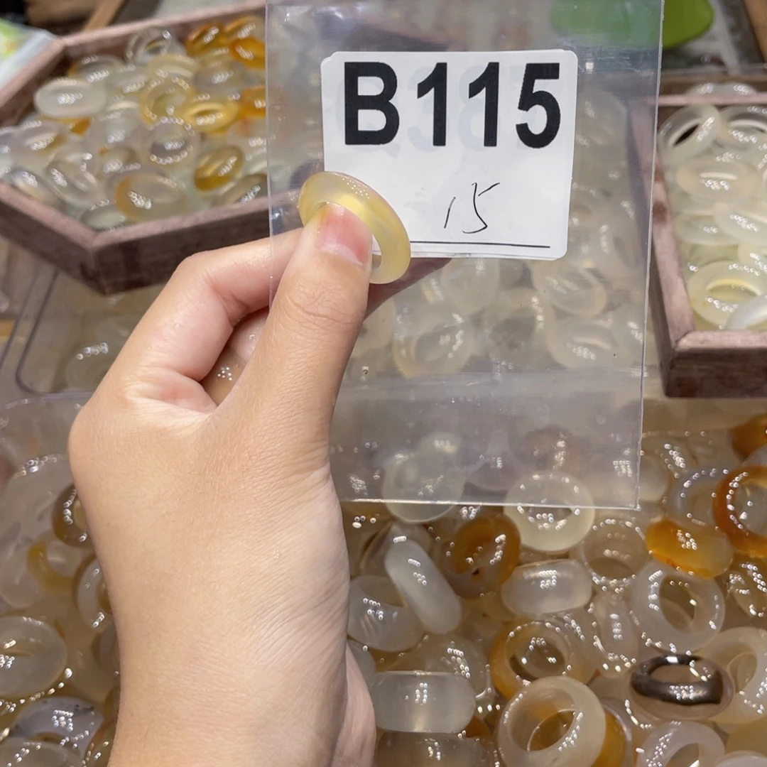 玛瑙/玉髓未镶嵌戒指115