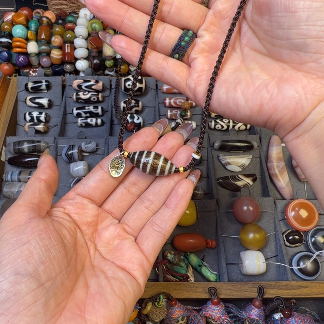 玛瑙/玉髓未镶嵌项链