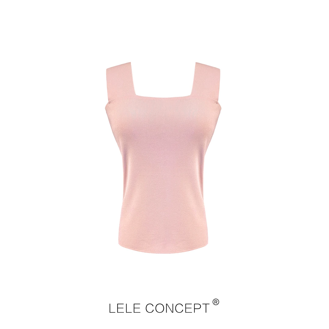 LELE CONCEPT｜「夭夭」 针织吊带修身小众纯色气质简约背心BX003