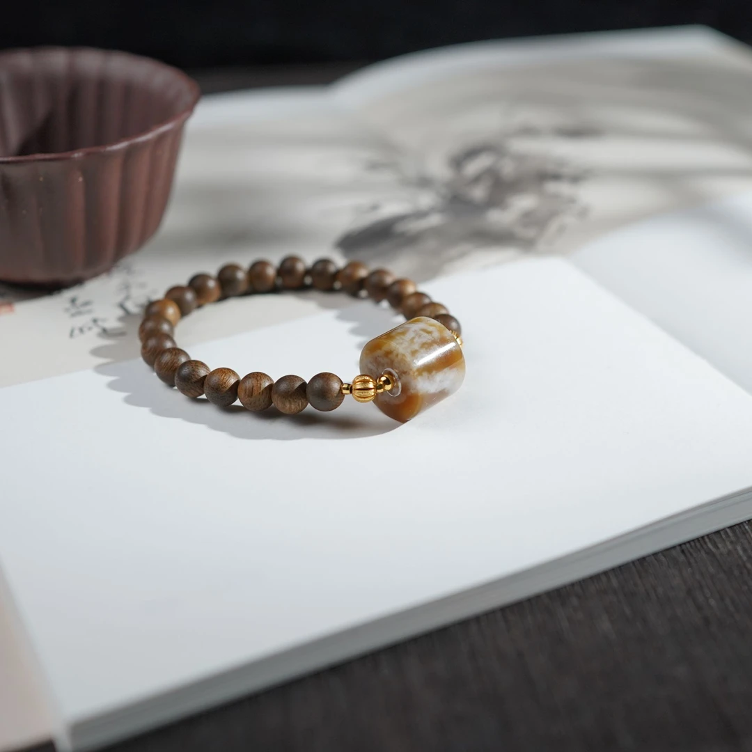 【佩洁】和田玉*手串*S925银镶嵌（下单备注手围）多样性发其一