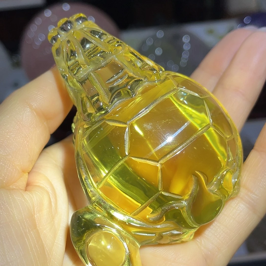 珠宝半成品未镶嵌水晶龙龟