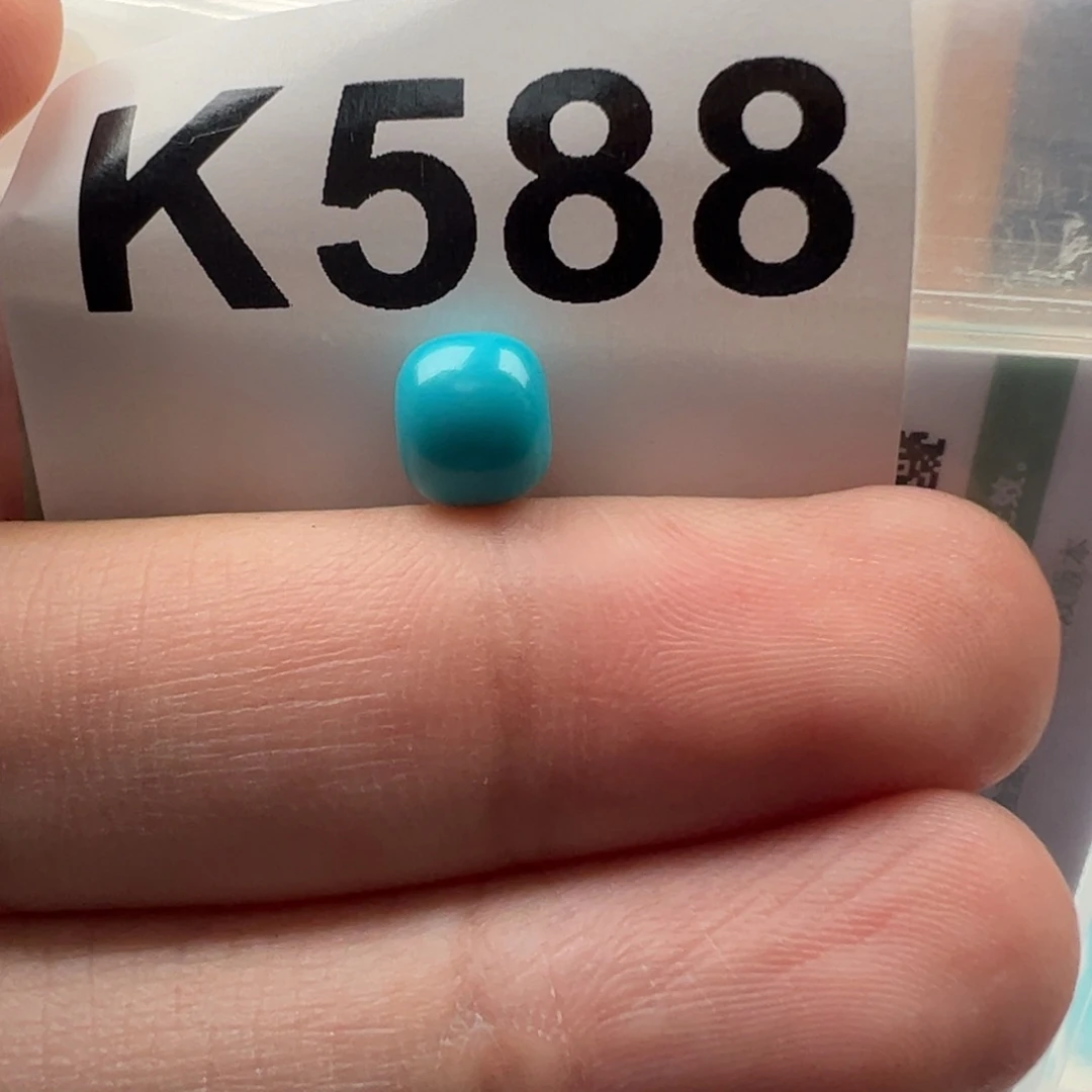 绿松石未镶嵌珠宝奇石卡7.3高瓷蓝老型