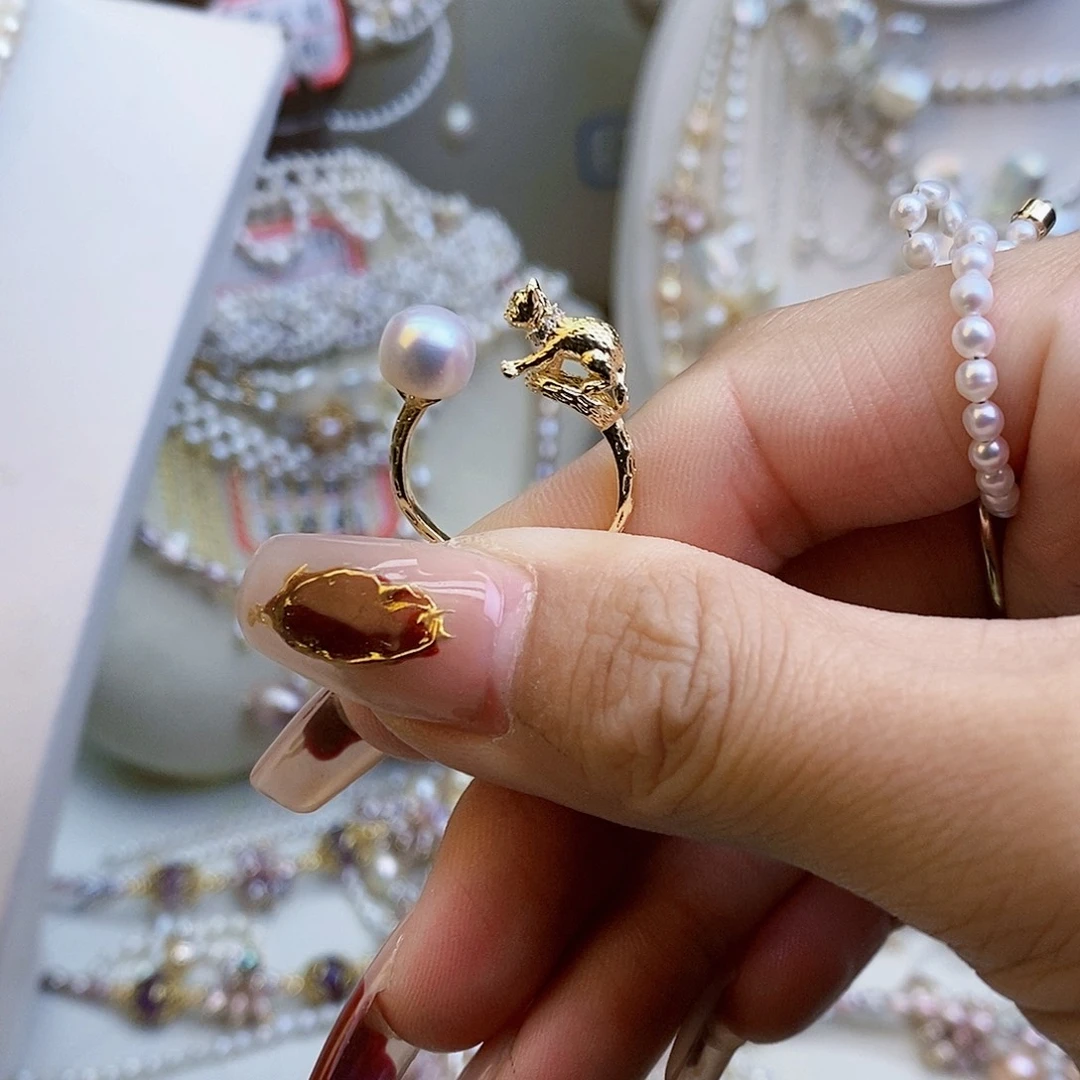 淡水珍珠颈饰银S925镶嵌