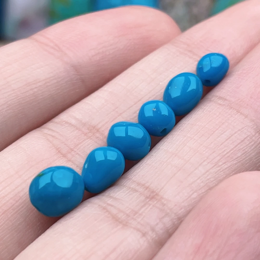 绿松石未镶嵌珠宝奇石双十二特惠福利价6mm左右