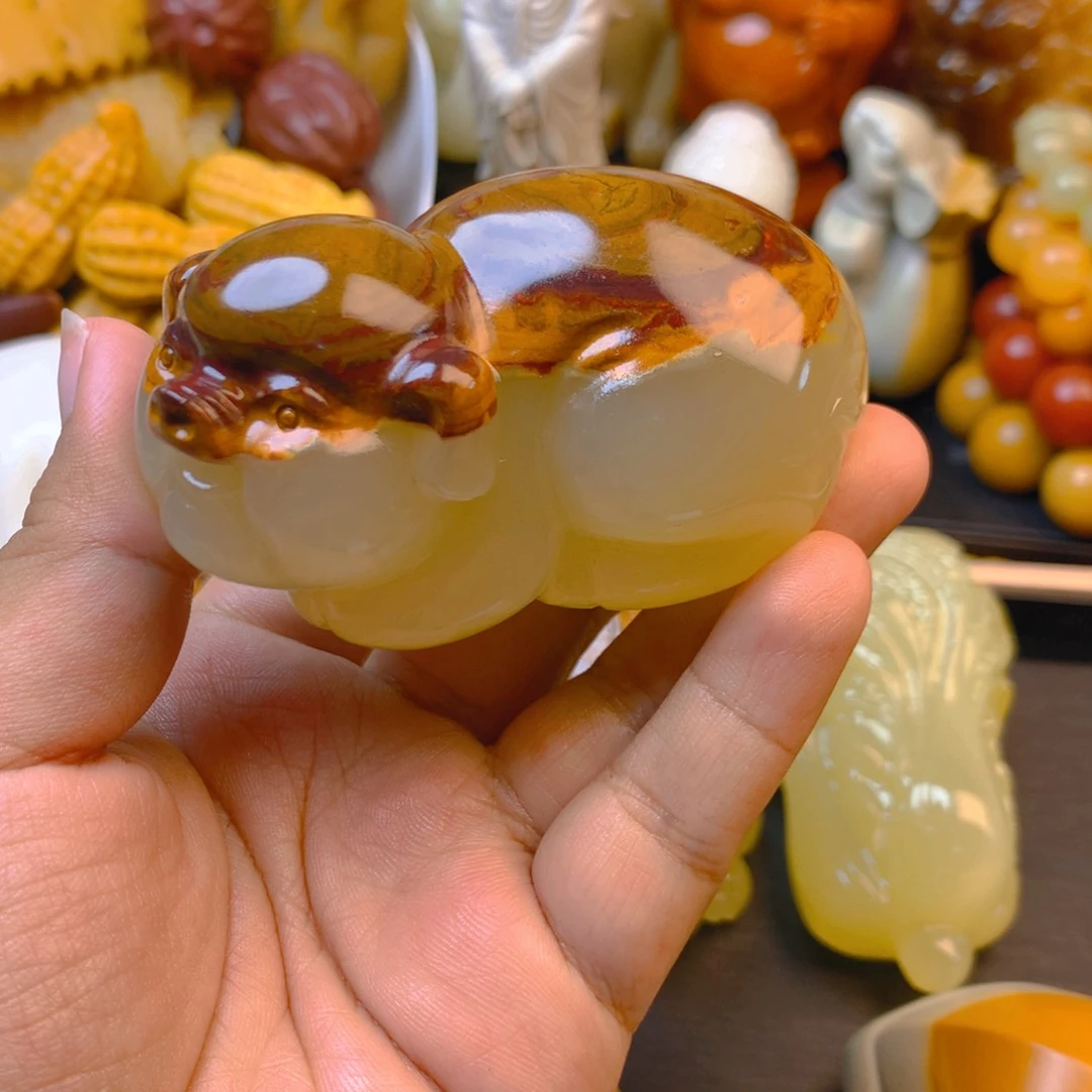 莲**童新疆五彩石