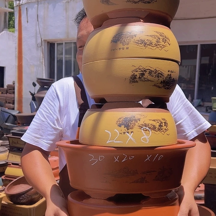 紫砂花盆紫砂花盆