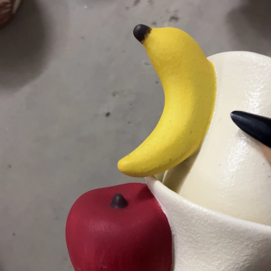 搪瓷正品香蕉苹果杯一组