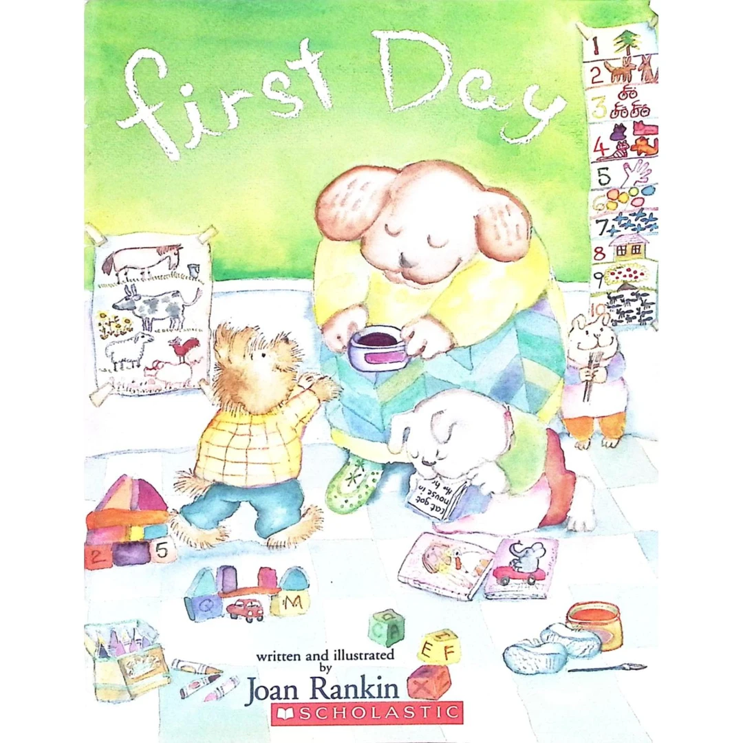 英语原版书FirstDay绘本开学第一天亲子共读3-6岁适读