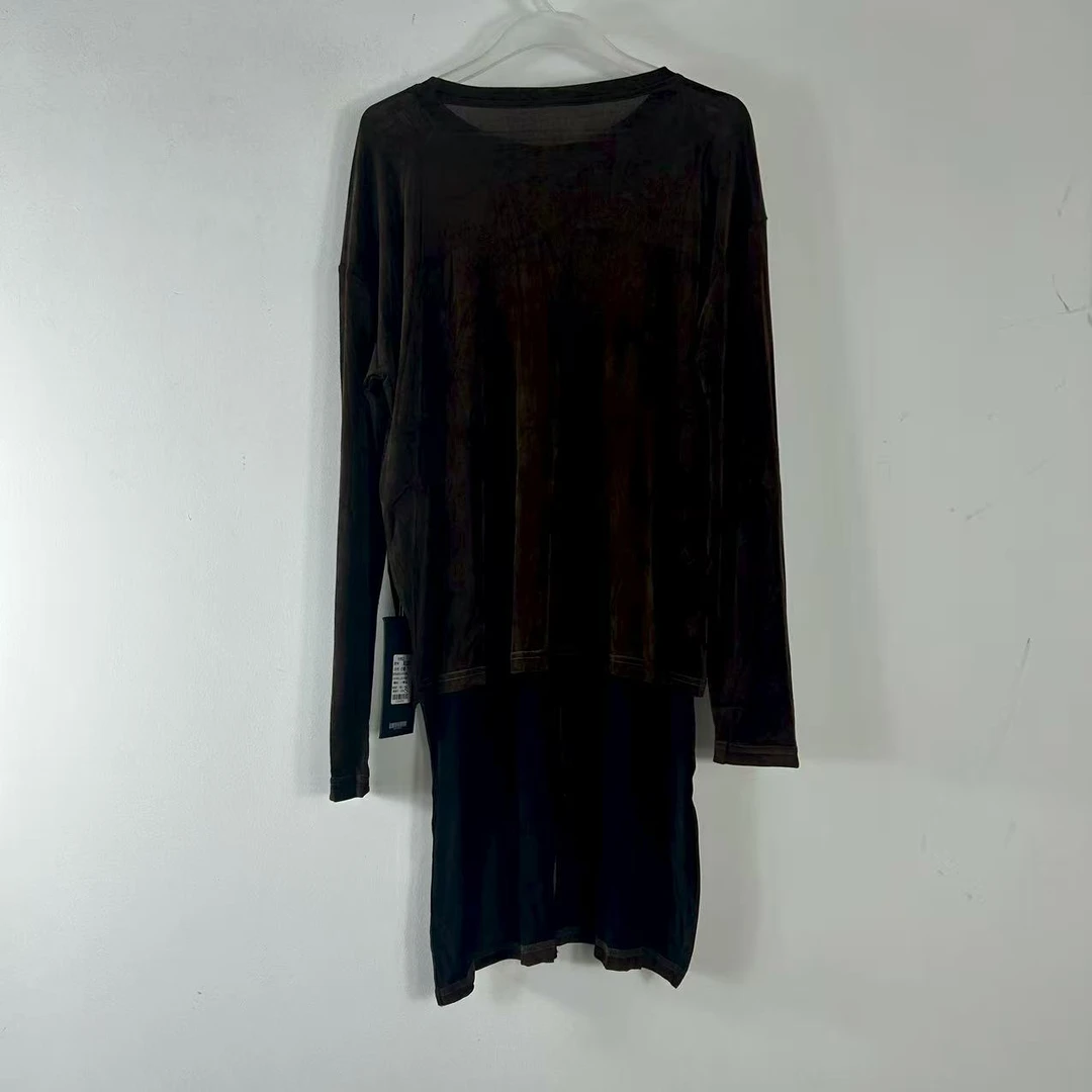 【77衣橱】DM1583时尚不规则圆领上衣