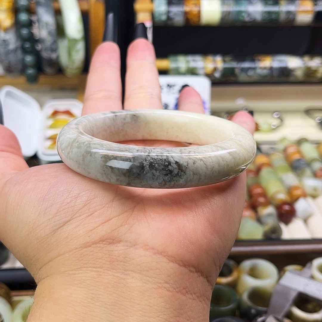 岫玉未镶嵌戒指58