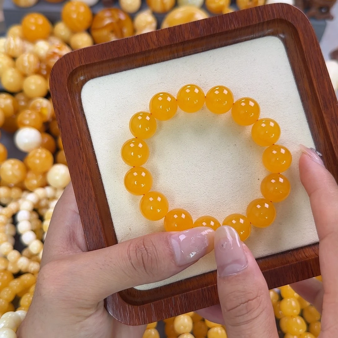 蜜蜡未镶嵌珠宝奇石同料14mm