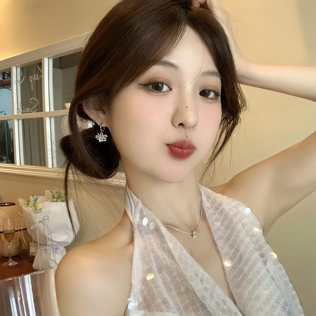 FULL GIRLISH耳环01999时尚百搭冰花耳饰耳钉
