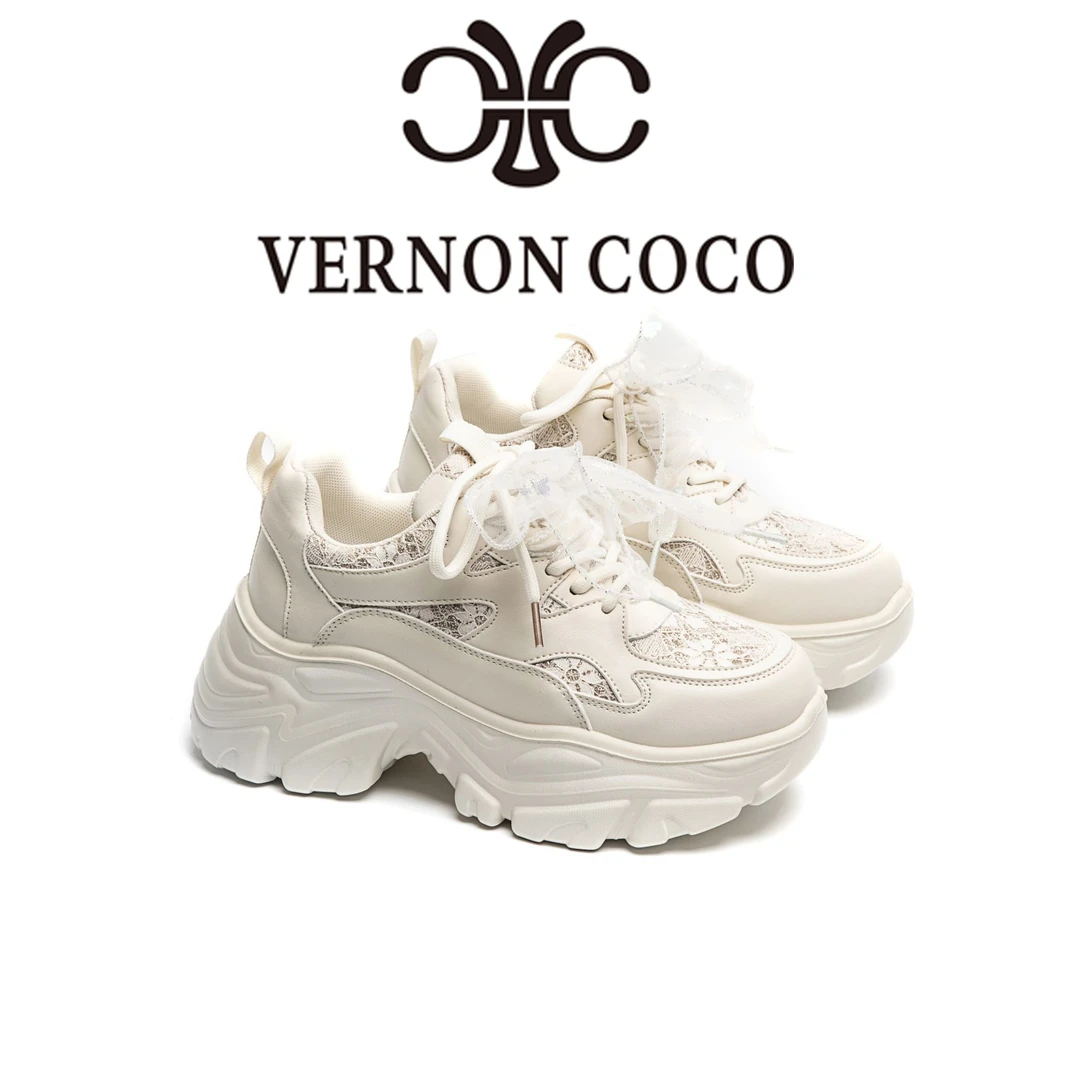 时尚时尚休闲鞋透气秋季老爹鞋百搭增高平底鞋增高