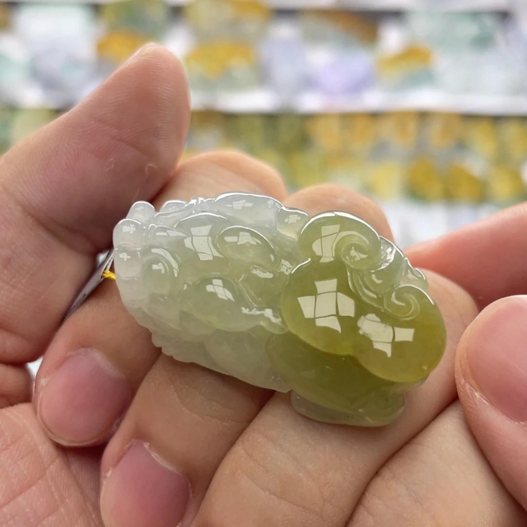 翡翠未镶嵌颈饰貔貅12