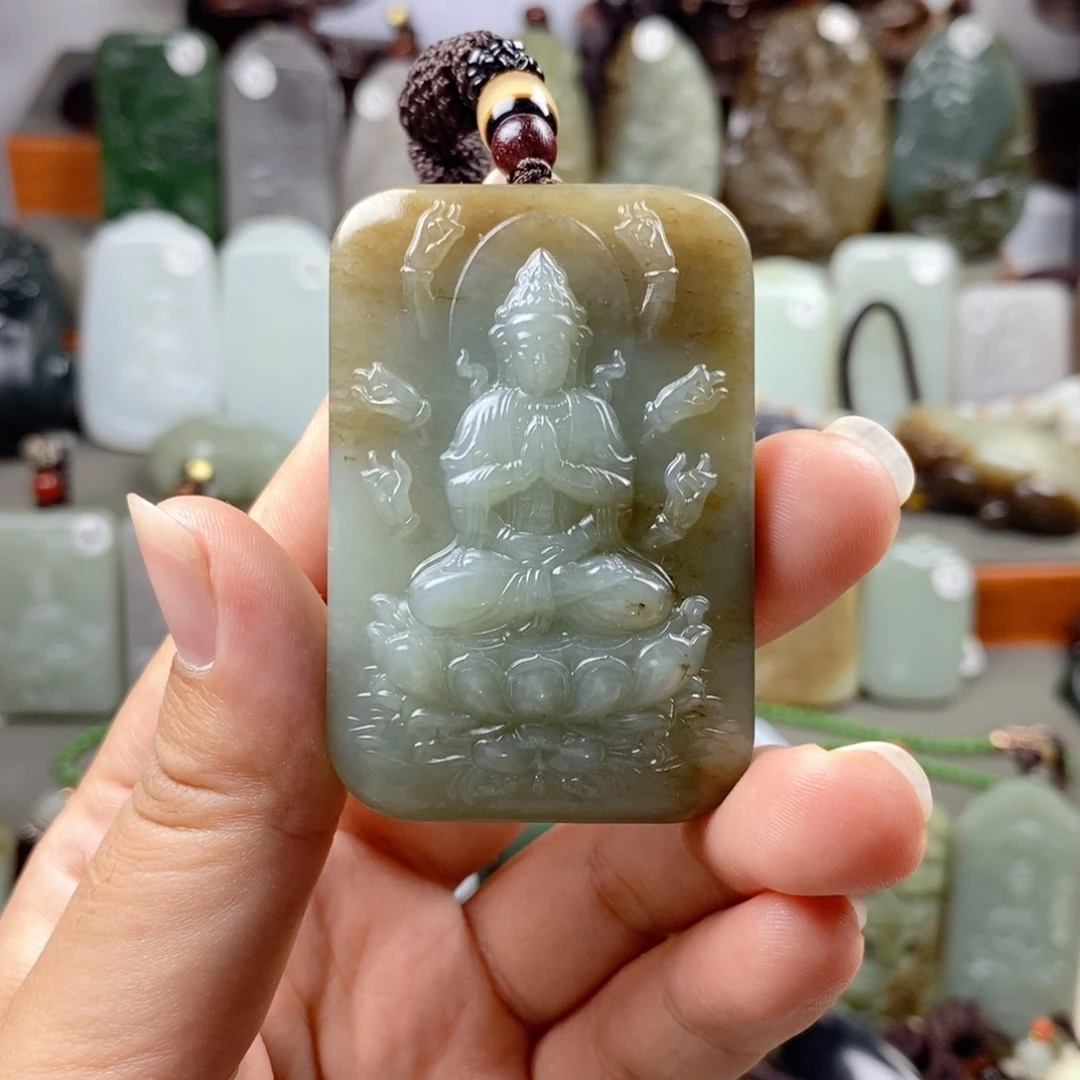 和田玉（糖玉）未镶嵌颈饰A***语