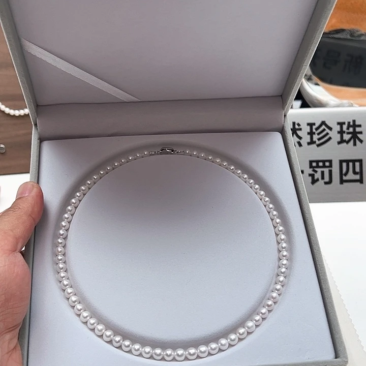 封***爱颈饰淡水珍珠银S925镶嵌