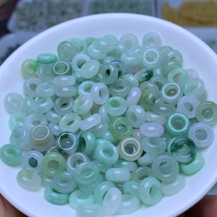 翡翠散珠卡9玉环10个