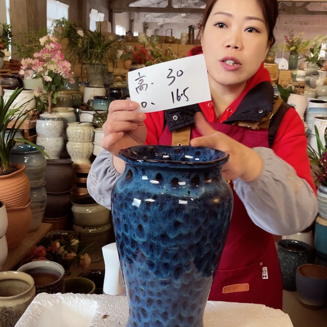 紫砂花盆高度30口径16