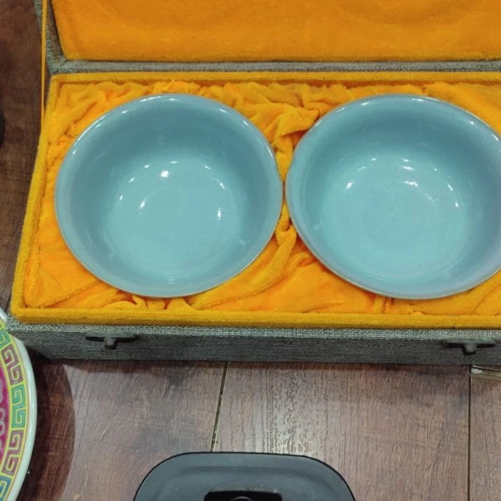 瓷饭碗一对直径13.2