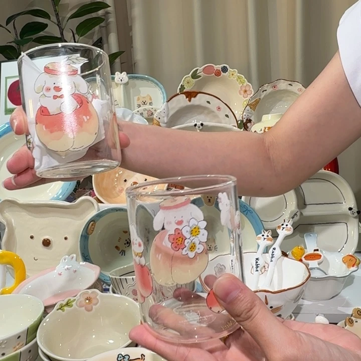 陶瓷高硼硅水杯2个装