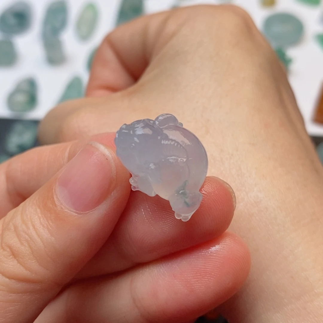 定制翡翠未镶嵌金蟾