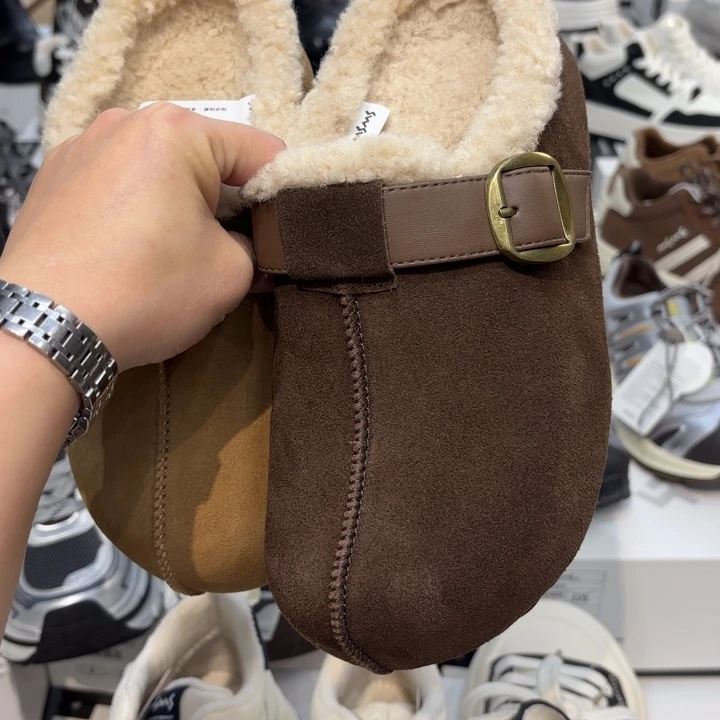 80-672咖啡38半拖鞋