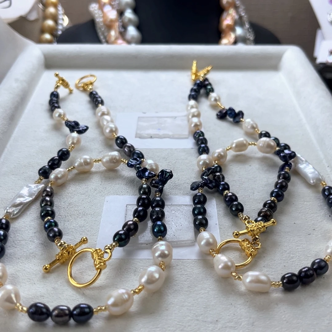 未镶嵌淡水珍珠套装【纯恬】多样性发货