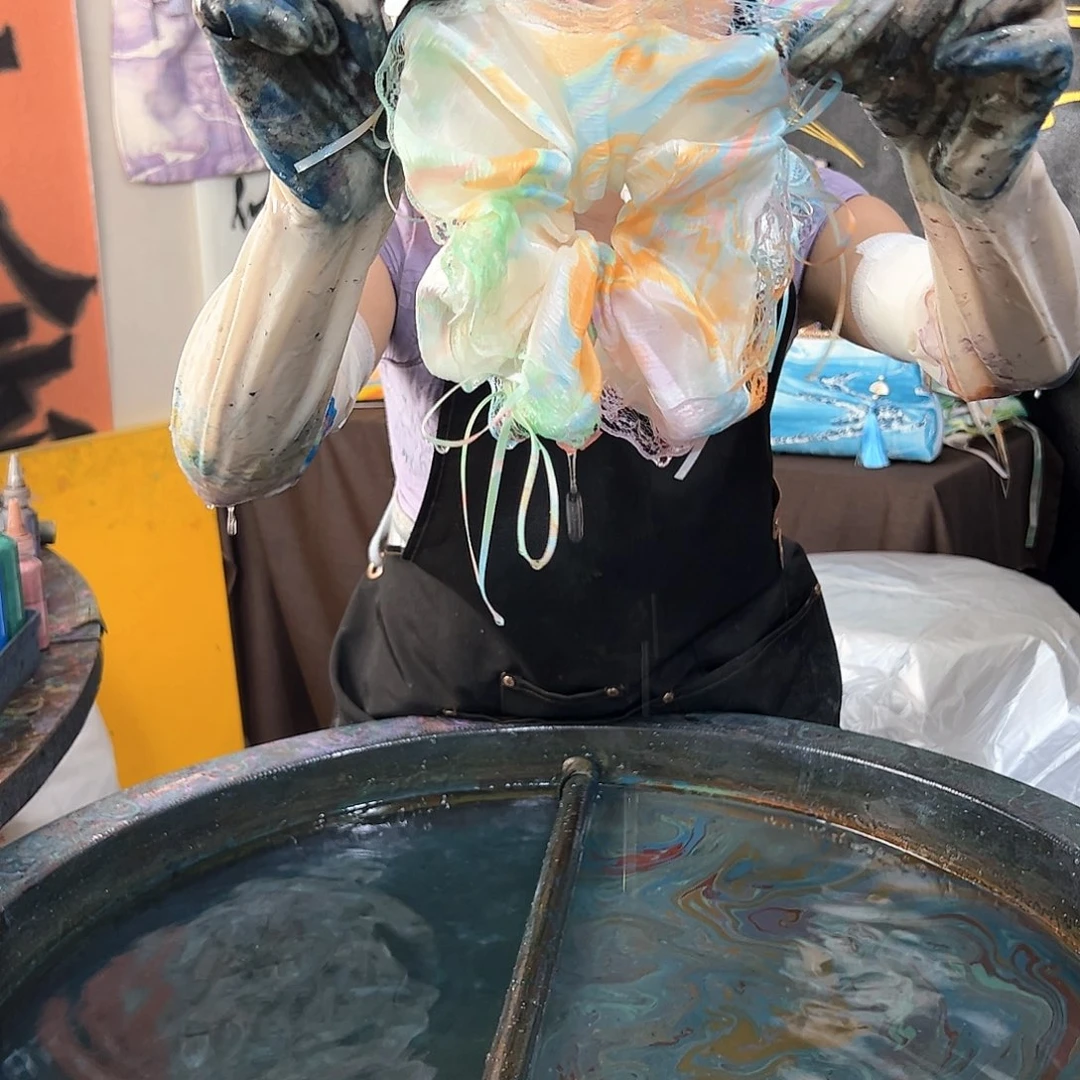 621蕾丝发圈五色敦煌