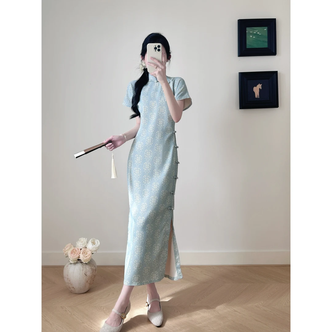 307新中式旗袍2025新款改良年轻款少女小个子绝美连衣裙日常可穿