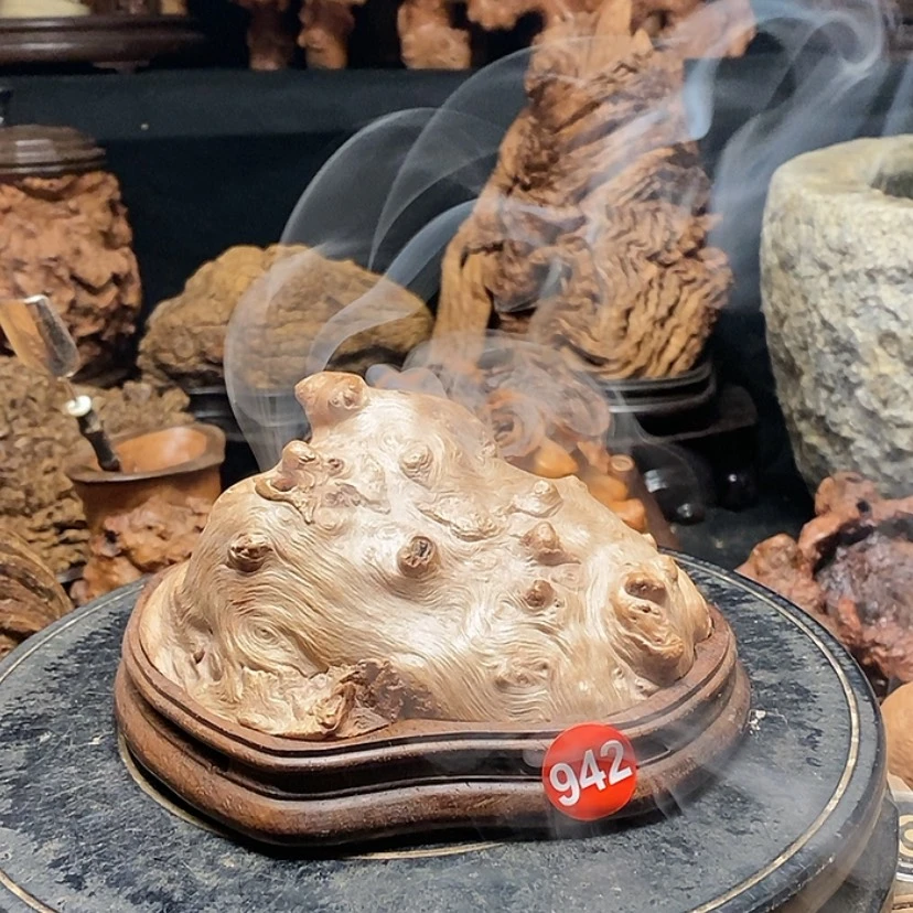 【闪购商品】942号荔枝木香炉工艺