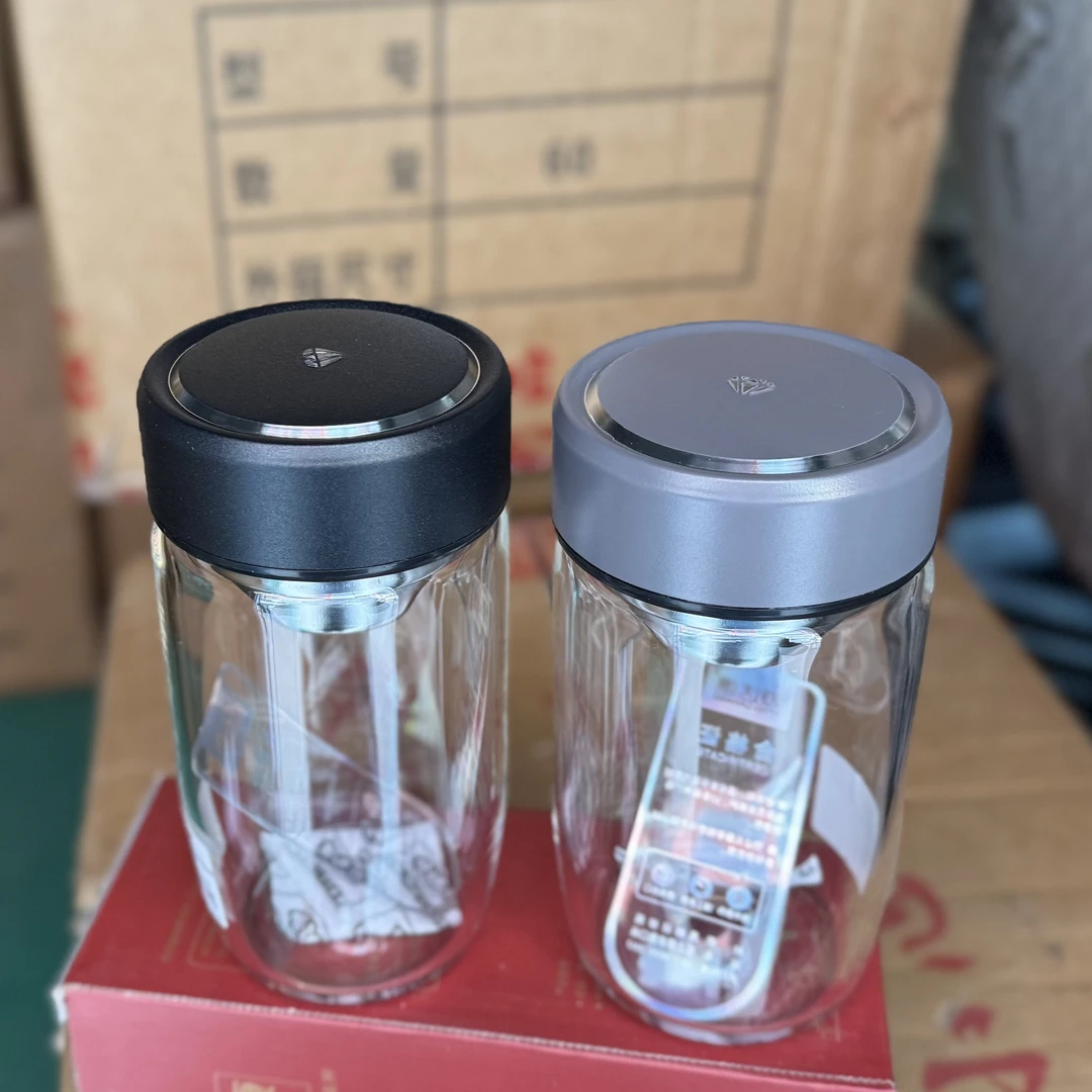 恒达康男士专用大容量杯单层便携车载泡茶水杯男女杯子透明加厚杯