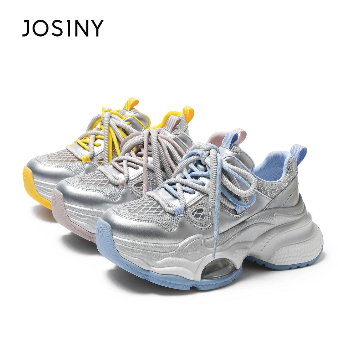 【青衣】卓诗尼2025新款时尚百搭老爹鞋女厚底秋季休闲运动鞋女鞋