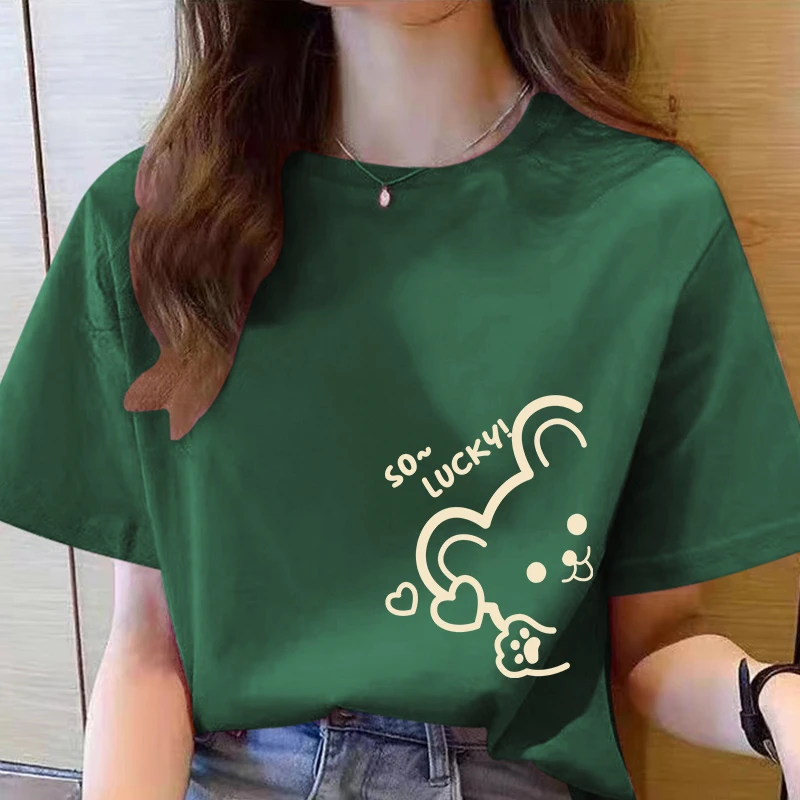 【6-3】2025纯棉男女同款纯棉T恤短袖t恤男女夏季ins潮牌潮