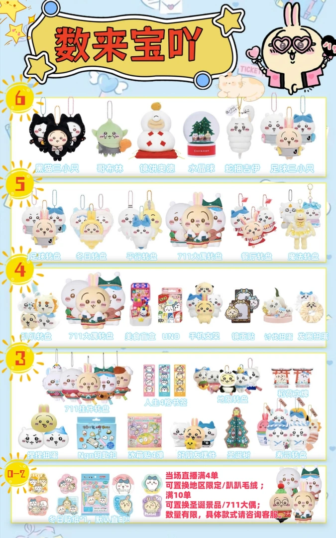 【数来宝】chiikawa正版日谷毛绒挂件盲盒扭蛋