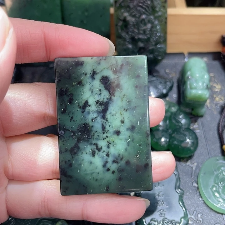 蛇纹石玉未镶嵌吊坠(不含链)