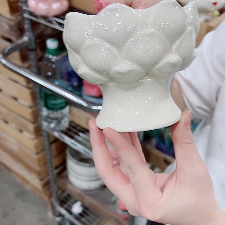 有孔，凑单福利满10元发货陶瓷多肉花盆！