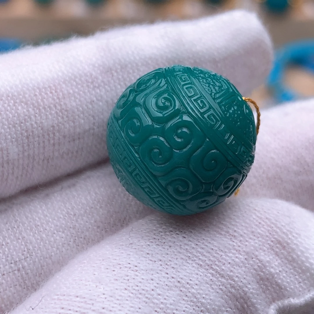 绿松石未镶嵌珠宝奇石16.6mm