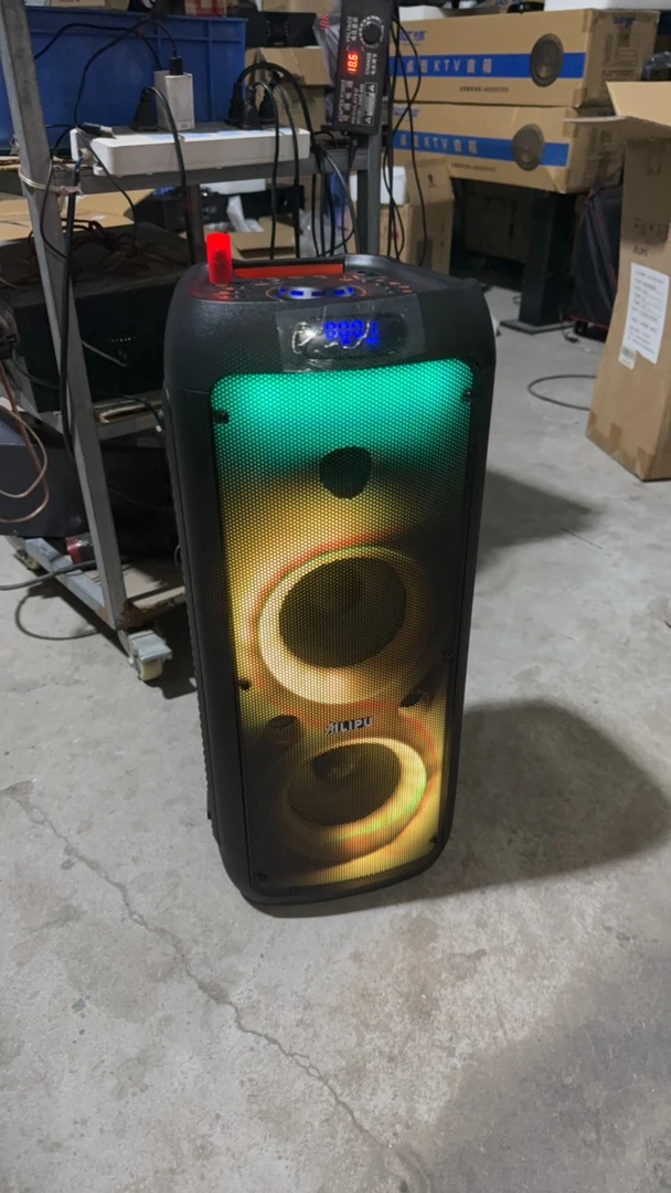 9新  双6.5寸广场舞音响，电池不质保，单麦M-6B