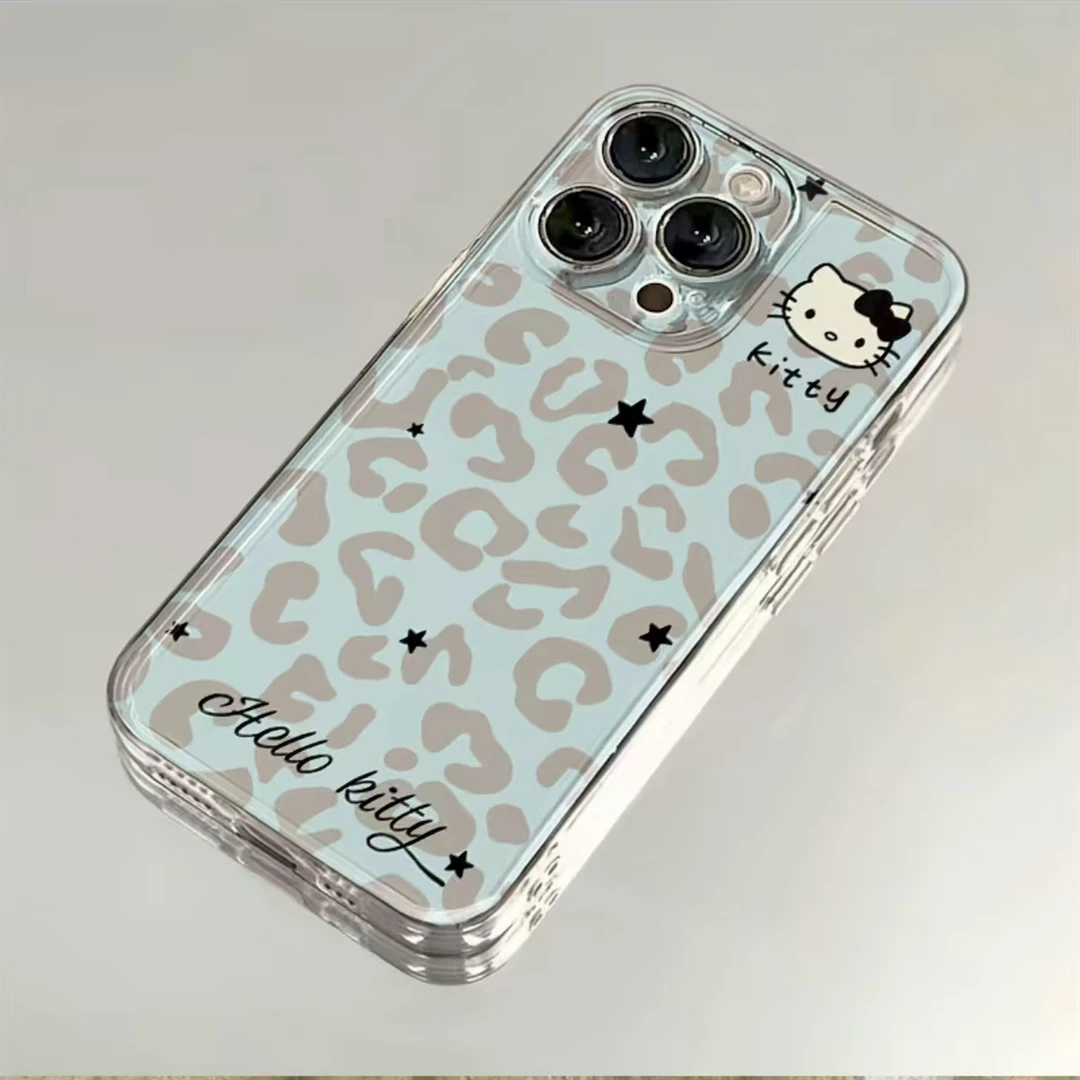 叮霖雾霾蓝豹纹KT适用iPhone17苹果16手机壳华为vivo小米15oppo套