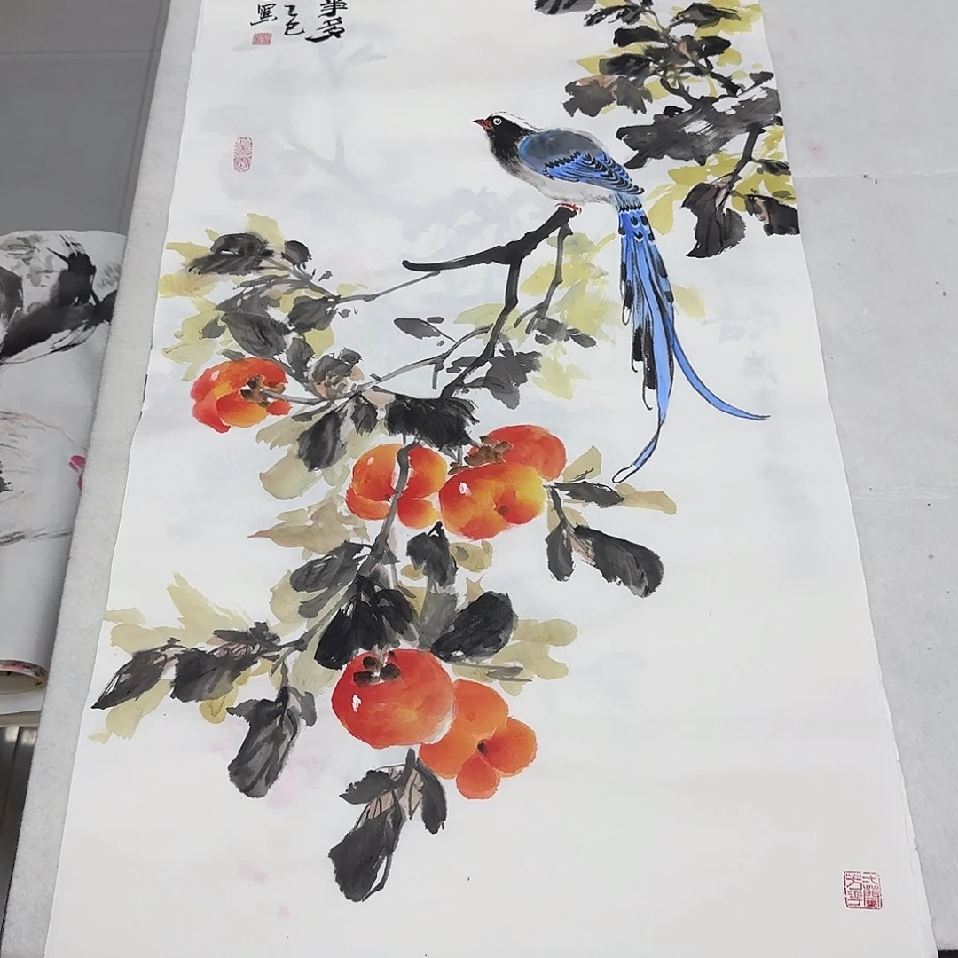 国画国画立体兰花