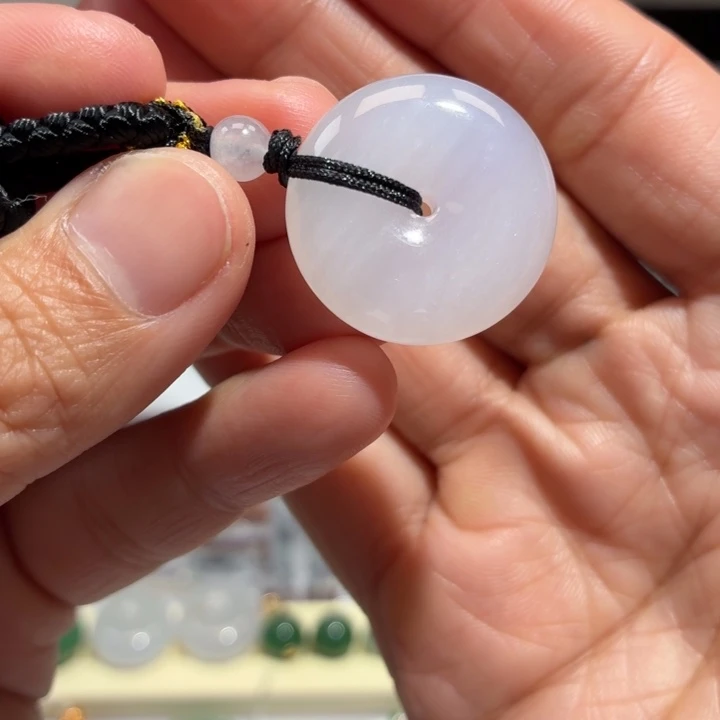 翡翠未镶嵌颈饰翡翠天然A货平安扣