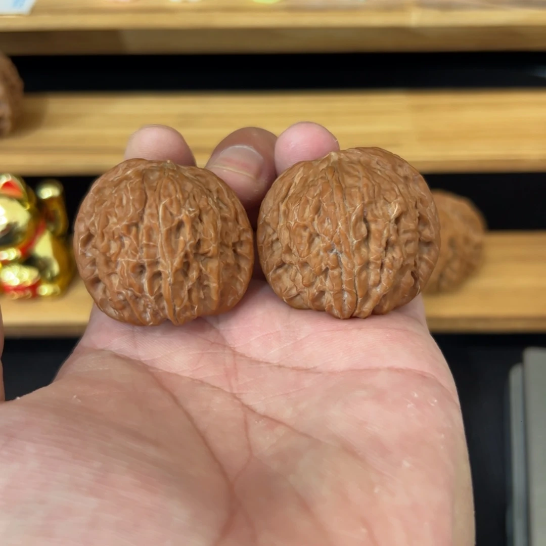 文玩核桃把件全品磨盘