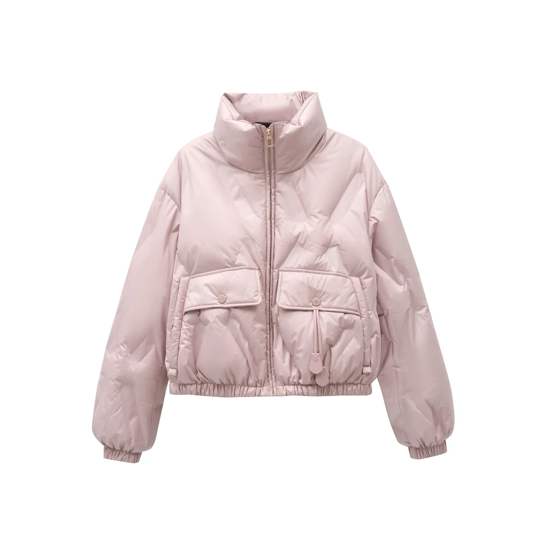 一体冷压充绒钢印INS风短款鹅绒服MT8621