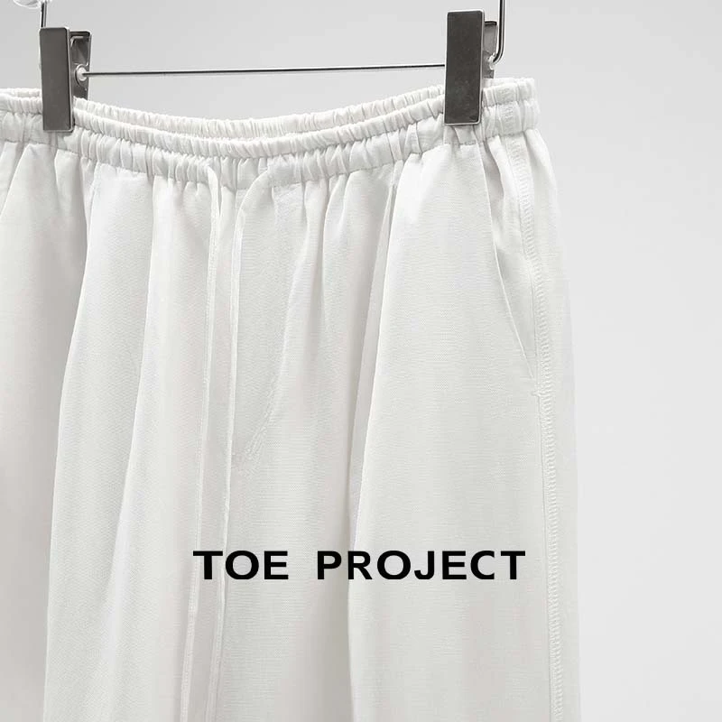 夏季潮流潮白色直筒运动长裤青春活力休闲裤宽松ins阔腿裤