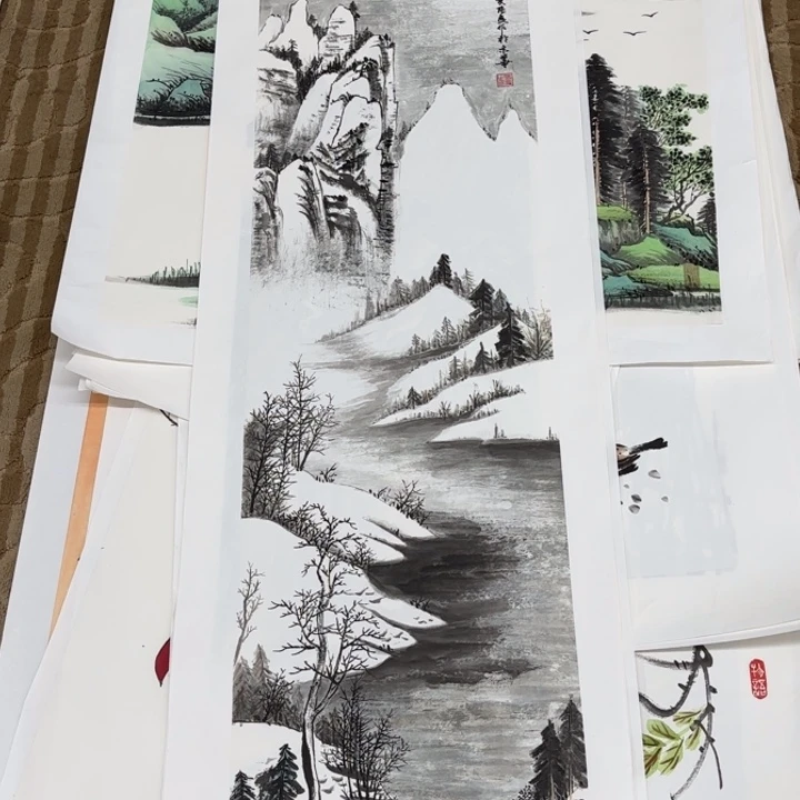 国画花鸟的翅膀是一个巨大的蝴蝶