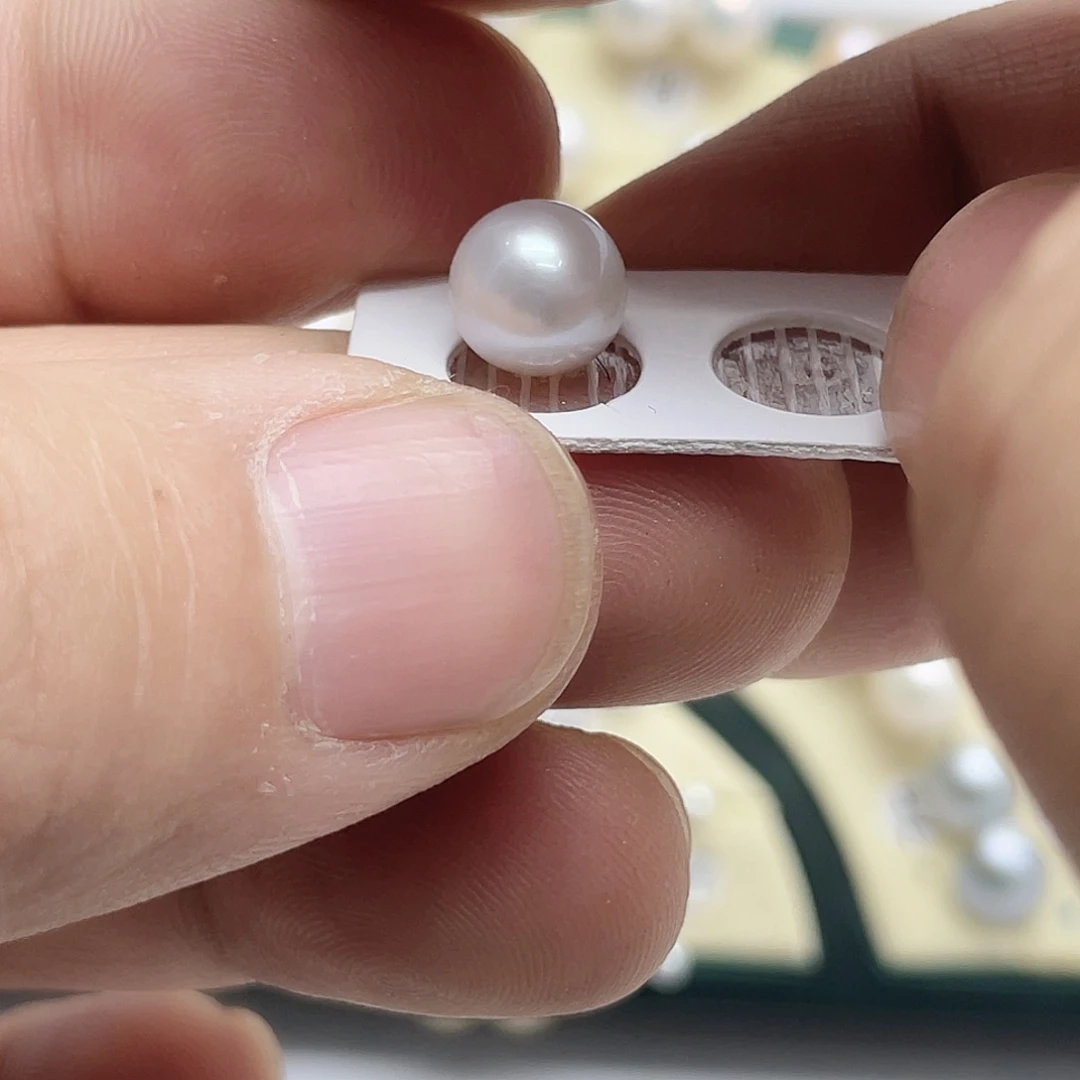 A***爱淡水珍珠耳饰银S925镶嵌