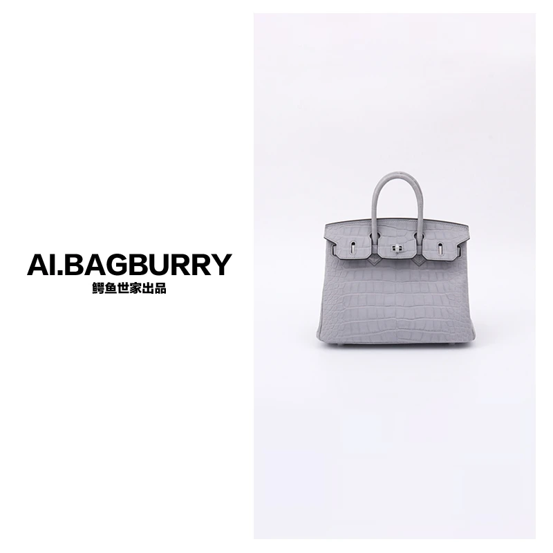AI.BAGBURRY2025新款雅丹女士真皮百搭时尚鳄鱼皮女包