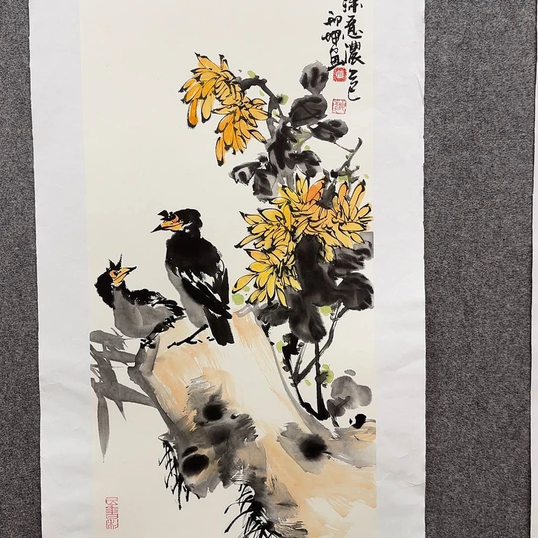 国画邢坤老师手绘作品