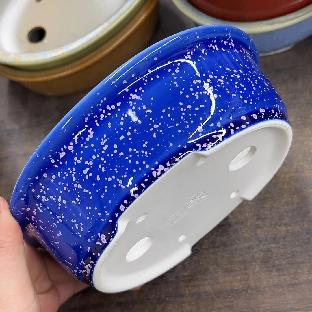 紫砂花盆672号微瑕18/16/5.5cn