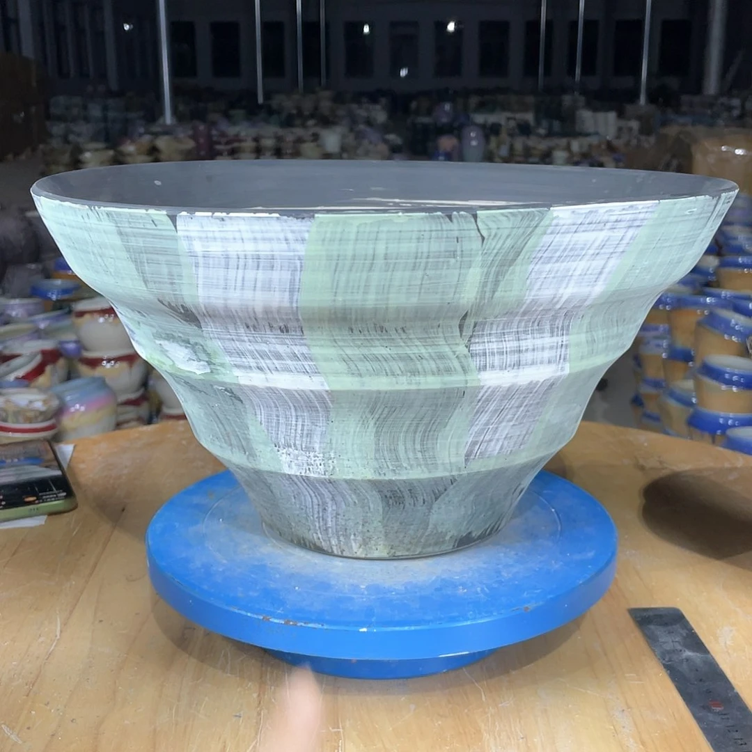 景德镇陶瓷花盆微瑕口35高20